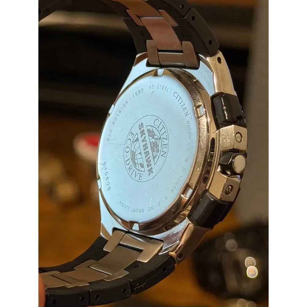 Citizen Eco-Drive Skyhawk C650-S016010 Ana-Digi Pilot Chronograph Watch